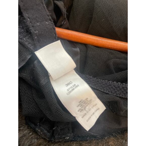 Vintage 1997 VICTORIA’S SECRET Fur Trim Sheer Babydoll Chemise 36C - Picture 10 of 12